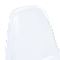 Lot de 2 tabourets de bar transparents, design moderne au look aérien, 51x45x102 cm, Argent(m-9)