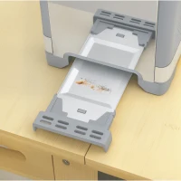 HOMCOM waterkoker- en broodroosterset, 1,7 l, 2200 W snelkook-waterkoker met thermostaat, 2-sneetjes broodrooster, grijs(m-10)