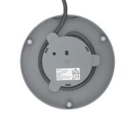 HOMCOM waterkoker- en broodroosterset, 1,7 l, 2200 W snelkook-waterkoker met thermostaat, 2-sneetjes broodrooster, grijs(m-13)