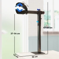 HOMCOM Support de réparation de vélo, réglable en hauteur, charge max. 25kg, montage entretien reparation VTT, vélo de route(m-3)