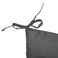 Outsunny Set of Two Outdoor Seat Cushions - Dark Grey(m-7)