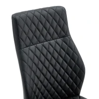 Chaise de salle à manger, confort optimal, structure métallique noire robuste, 43,00x63,00x100,00 cm, Noir(m-6)