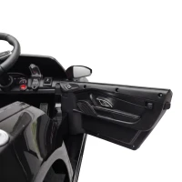 AIYAPLAY Elektryczny samochód dla dzieci 12V z pilotem bateria litowa 2 silniki łagodny start tylne zawieszenie Czarny(m-15)