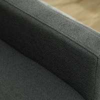 HOMCOM Three-Way Two-Seater Sofa Bed - Charcoal Grey(m-12)