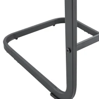 Lot de 2 tabourets de bar style nordique, design épuré et élégant avec piètement métal doré robuste, 39x46.5x96.5 cm, Noir(m-10)