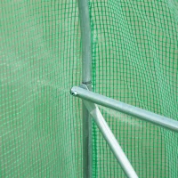 Outsunny Serre de Jardin Tunnel Surface Sol 6 m² 3L x 2l x 2H m acier Porte zippée 6 fenêtres enroulables Vert(m-8)