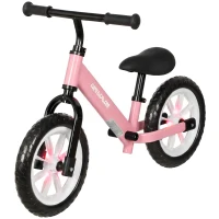 AIYAPLAY Bicicleta de Equilíbrio para Crianças 2-5 Anos com Rodas Luminosas e Silenciosas, Assento e Guiador Ajustáveis, Rosa(m-11)