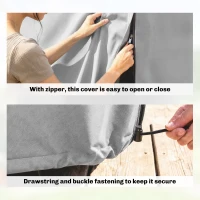 152 x 177cm Three-Seater Swing Chair Protective Cover Light Grey(m-4)