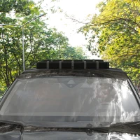 HOMCOM Barras de Transversales de Techo de Coche Baca Portaequipajes para Coche de 2 Piezas Carga máx.75 kg 85x10x8 cm Negro(m-10)