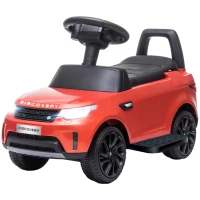 AIYAPLAY Mașină pentru Copii cu Licență Land Rover 6V, Funcționare Electrică și cu Împingere, Viteză 3km/h, Roșu(m-12)