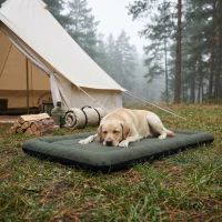 PawHut Waterproof Dog Bed, Foldable Pet Bed with Anti-Slip Bottom, Machine Washable for Large Dogs and Cats, 130 x 85 x 7 cm(m-8)