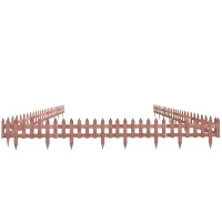 Outsunny Set of 12 Wooden 60cm Garden Fence Pieces(m-1)