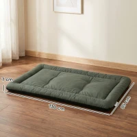 PawHut Waterproof Dog Bed, Foldable Pet Bed with Anti-Slip Bottom, Machine Washable for Large Dogs and Cats, 130 x 85 x 7 cm(m-3)