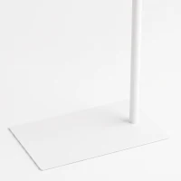 HOMCOM Half Moon Lash Light, 350° Rotatable Head, 7 Colours, Dimmable Beauty Floor Lamp, White(m-11)