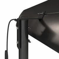 Outsunny 2500 W Electric Infrared Patio Heater, IP65 Outdoor Garden Heater with Tripod, 3 Heat Settings, 24H Timer, Black(m-12)