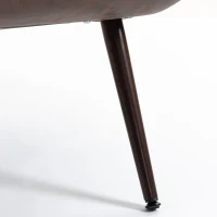 HOMCOM Modern Accent Chair with Footstool, Upholstered Lounge Chair with 64cm Wide Seat, Lumbar Pillow, Trapezoidal Backrest(m-12)