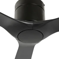 HOMCOM Ventilator de tavan reversibil cu 3 pale, 6 viteze, timer de până la 8 ore și telecomandă, negru(m-4)