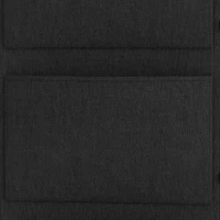 HOMCOM Chest of Drawers, Dresser with 5 Fabric Drawers, Tall Storage Unit with 4 Pockets and 2 Hooks, Steel Frame, Black(m-11)