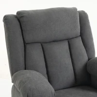 HOMCOM Dual Motor Recliner Chair, 55° Electric Lift Chair for Elderly, Recliner Armchair with Massage and Heat, Dark Grey(m-11)