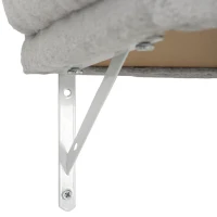 PawHut Kattenklimwand, 3-delige kattenwandset met krabpaal, platforms en hangmat(m-12)