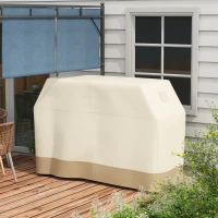 Outsunny 71W x 188Lcm PU Coated Protective Grill Cover - Beige(m-10)