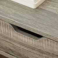 HOMCOM Floating Nightstands Set of 2, Wall Mounted Bedside Table with Drawer for Bedroom, Grey(m-8)