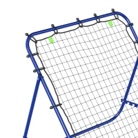 HOMCOM Adjustable Rebounder Net Kickback Target Goal for Teens Adults Training, Blue(m-11)