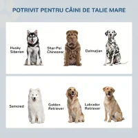 Pawhut Boluri inaltate Caini – Cu Dulap Depozitare 44L & Suport Stabil(m-7)