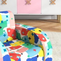 AIYAPLAY Foldable Toddler Chair Soft Snuggle Sponge Filled for Bedroom Playroom, Aged 18 Months to 3 Years - Multicoloured(m-9)