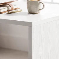 HOMCOM Computer Desk with 3 Drawers Reversible Home Office Desk 120 cm, White(m-11)