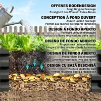 Outsunny Set de 2 jardiniere pentru grădină cu fund deschis, din oțel galvanizat, 100x60x30cm, gri(m-5)