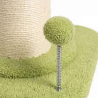 PawHut Cat Tree, Flower Cat Scratching Post with Thick Sisal Post, Dangling & Spring Balls, Bed, Kitty Activity Centre(m-9)