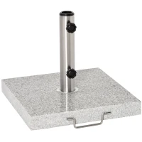 Outsunny Supporto Base Per Ombrellone da Giardino in Marmo Peso 25kg 40×40×36cm(m-11)