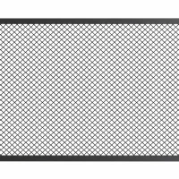 HOMCOM Haardscherm, opvouwbaar metalen vonkenscherm voor woonkamer en slaapkamer, 141 x 50 cm, zwart(m-13)
