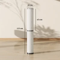 HOMCOM Lampă de Podea cu Telecomandă și Reglare Temperatură 3000-6000K, Abajur Textil, Ø20x135 cm, Bej(m-3)