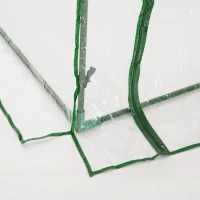 Outsunny Tunnel Greenhouse Green Grow House for Garden Outdoor, Steel Frame, PVC Cover, Transparent, 200 x 100 x 80cm(m-7)