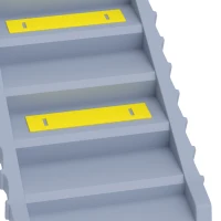 PawHut Opvouwbare Hondenloopplank voor Auto met 10 Treden, Antislip Oppervlak, 154 x 40 cm, voor Middelgrote Honden tot 68 kg(m-13)