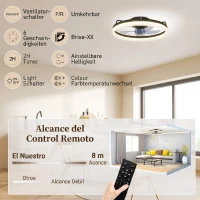 HOMCOM plafonieră ventilată(m-8)