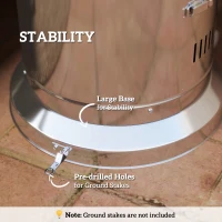 Outsunny 11Kw Adjustable Heat Gas Patio Heater(m-7)