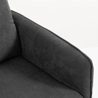 HOMCOM Sillón de Masaje con Calor Reclinación por Empuje 135° Reposapiés Reposabrazos Ajustables y 2 Bolsillos Gris Oscuro(m-12)