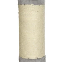 PawHut Floor to Ceiling Cat Tree, 230-250cm Multi-Level Cat Tower with Adjustable Height, Scratching Posts, Condo, Platforms(m-12)