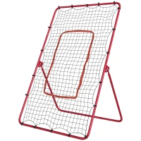 SPORTNOW Plasă Mare de Rebound cu Zonă Țintă, Neagră(m-12)