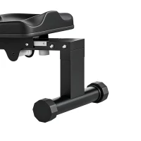 SPORTNOW Rameur Musculation d'Appartement Pliable 16 Niveaux, App, Écran LCD, Support de Tablette, 180x50x75cm, Noir(m-13)