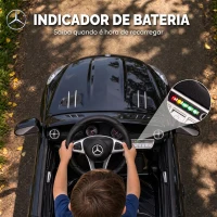 AIYAPLAY Carro Elétrico Infantil Mercedes-Benz SL500 12V com Comando à Distância 2,4 GHz, 2 Motores, Suspensão e Arranque Suave, Preto(m-7)