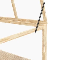 2-In-1 Wooden Greenhouse Planter Box - Natural(m-8)