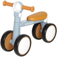 AIYAPLAY Kinder Laufrad Klappbar leicht Lauflernrad mit EVA-Rädern Höhenverstellbarer Sitz Aluminiumrahmen 1-3 Jahre Blau(m-11)