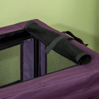 PawHut 69cm Pet Carrier, with Cushion, for Miniature and Small Dogs - Purple(m-9)