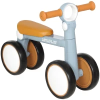 AIYAPLAY Kinder Laufrad Klappbar leicht Lauflernrad mit EVA-Rädern Höhenverstellbarer Sitz Aluminiumrahmen 1-3 Jahre Blau(m-12)