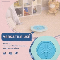 ZONEKIZ Two-In-One Balance Board, Kids Wobble Board with Ball - Blue(m-5)