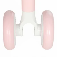 AIYAPLAY Opvouwbare kinderloopfiets met stille EVA-wielen en verstelbare zitting, voor 1-2 jaar, roze(m-12)
